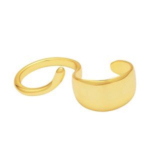 Gold Plated Double Ring